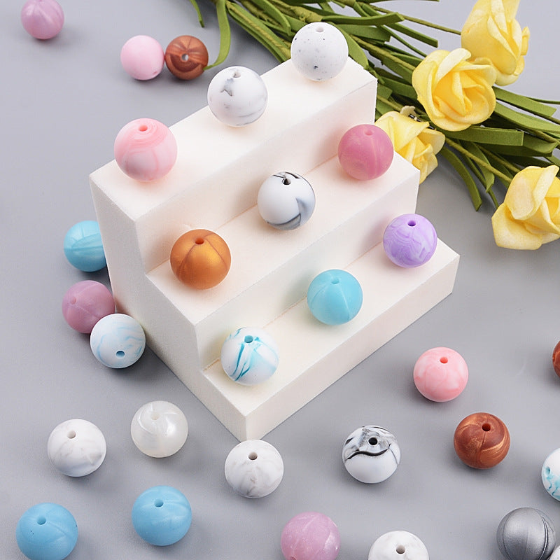 Cuentas de silicona para bebés de 100 piezas al por mayor